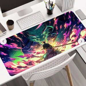 Zoro Anime One Piece desk pad, Gaming mousepad